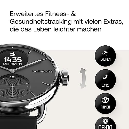 Withings ScanWatch Hybrid Smartwatch mit EKG, Herzfrequenzsensor und Oximeter - 5