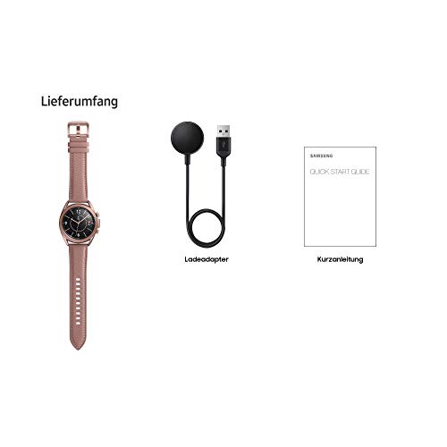 Samsung Galaxy Watch 3, Runde Bluetooth Smartwatch für Android, drehbare Lünette, Fitnessuhr, Fitness-Tracker, 41 mm, Mystic Bronze. 36 Monate Herstellergarantie (Deutche Version)[Exkl. bei Amazon] - 6
