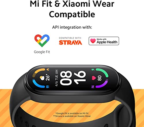 Xiaomi Mi Smart Band 6, Fitness- & Aktivitätstracker (1,56 AMOLED Display, 30 Trainings Modi, SpO2 tracking, Schlaf- und Pulsüberwachung, 14 Tage Batterielaufzeit, 5ATM Wassergeschützt, Mi Fit App) - 6