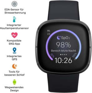 Fitbit Sense Sportuhr mit EKG